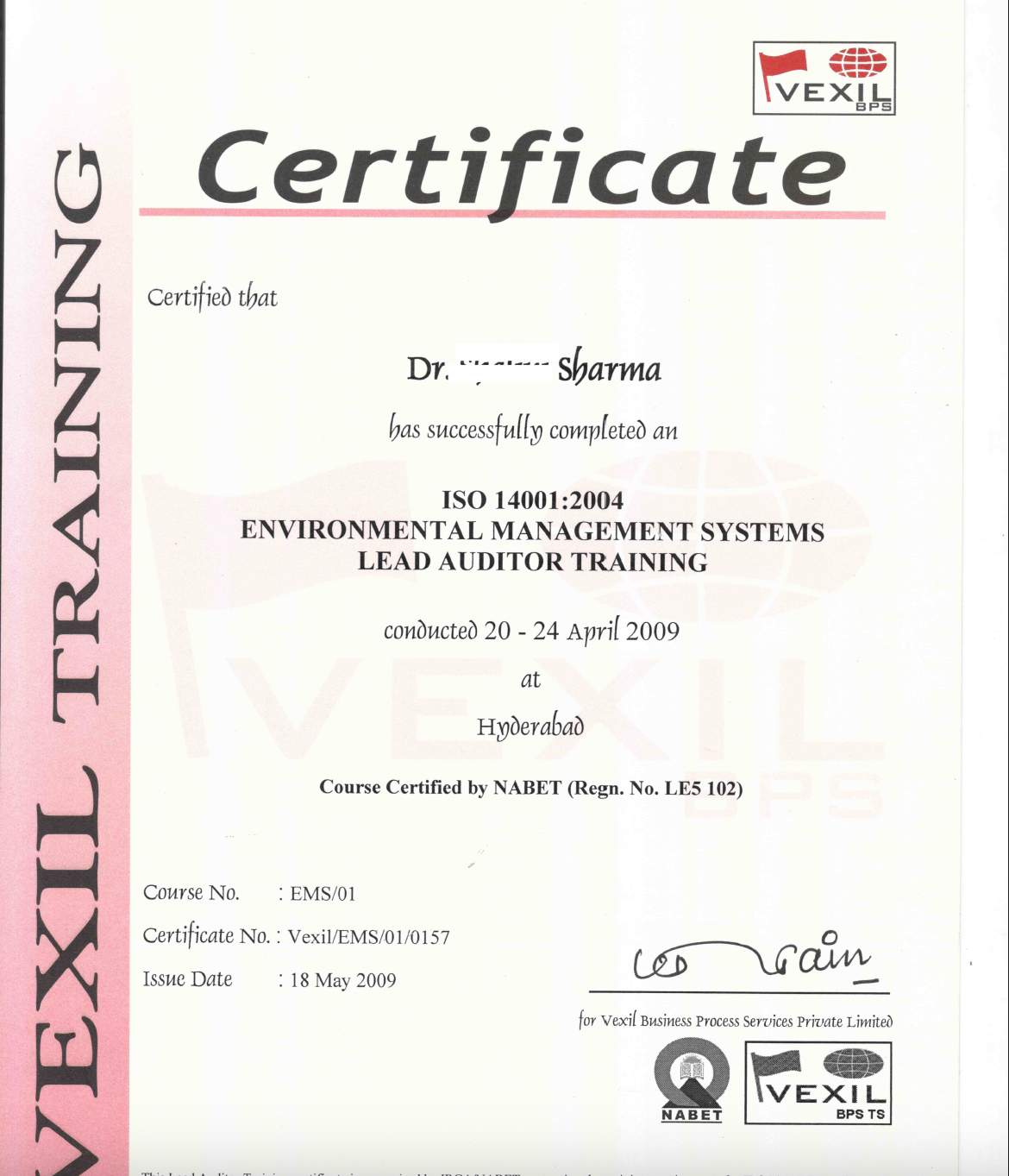 ISO 14001 Environment Management System